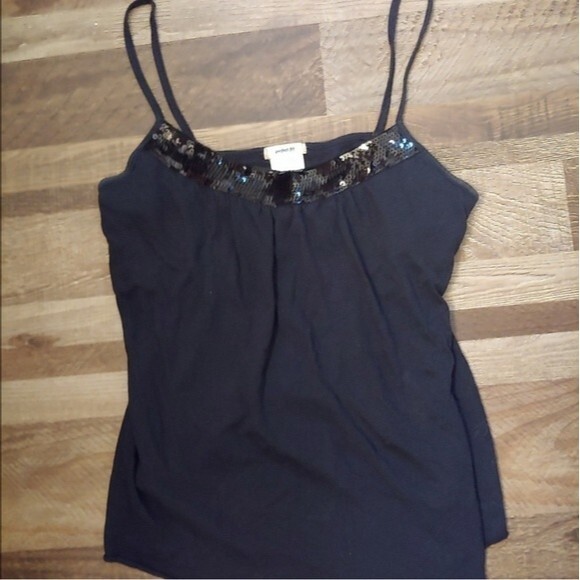Old Navy Black Sequin Cami Size Small - Picture 1 of 3